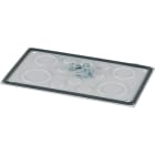 EATON INDUSTRIES - Piastra flangiata IP66 metallo 2xM50/M40 2xM40/M32 9xM20 F3A-XP-M50/40 flangia F3A pretr.