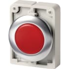 EATON INDUSTRIES - Indicatore luminoso RMQ-Titan piatto rosso con anello anteriore in acciaio inossidabile M30I-FL-R Spia D30 a filo rosso.