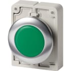 EATON INDUSTRIES - Indicatore luminoso RMQ-Titan piatto verde anello anteriore acciaio inossidabile M30I-FL-G spia D30 a filo.