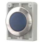EATON INDUSTRIES - Indicatore luminoso RMQ-Titan piatto azzurro con anello anteriore in acciaio inossidabile M30I-FL-B Spia D30 a filo blu.