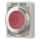 EATON INDUSTRIES - Pulsante luminoso RMQ-Titan piatto ad impulso rosso senza scritta Anello anteriore in acciaio inossidabile M30I-FDL-R D30 A FILO ROSSO 188059