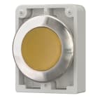 EATON INDUSTRIES - Pulsante luminoso RMQ-Titan piatto ad impulso giallo senza scritta anello anteriore in acciaio inossidabile M30I-FDL-Y D30 a filo.