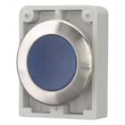 EATON INDUSTRIES - Pulsante luminoso RMQ-Titan piatto ad impulso azzurro senza scritta Anello anteriore in acciaio inossidabile M30I-FDL-B D30 A FILO BLU.