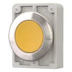 EATON INDUSTRIES - Pulsante RMQ Titan piatto ad impulso giallo senza scritta Anello anteriore in acciaio inossidabile M30I FD Y D30 A FILO.