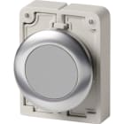 EATON INDUSTRIES - Pulsante RMQ Titan piatto ad impulso grigio vuoto Anello anteriore in acciaio inossidabile M30I FD GR PULS D30 A FILO. 188091