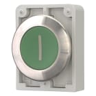 EATON INDUSTRIES - Pulsante RMQ-Titan piatto ad impulso verde con dicitura Anello anteriore in acciaio inossidabile M30I-FD-G-X1 D30 A FILO VERDE I.