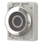 EATON INDUSTRIES - Pulsante RMQ Titan piatto permanente nero con dicitura Anello anteriore in acciaio inossidabile M30I FDR SX0 PULS D30 A FILO NERO STAB