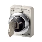 EATON INDUSTRIES - Pulsante a chiave frontale piatto permanente 3 posizioni 0 anello anteriore in acciaio inossidabile adatto per sistemi a chiave master M30I-FWRS3-SA(*)-* SEL CH IMPIANTO 3P ST