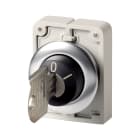EATON INDUSTRIES - M30I-FWRS-SA(*)-*-A8 SEL CH IMPIANT 2P S Pulsante a chiave, frontale piatto, permanente, 2 posizioni 0, I, anello anteriore in acciaio inossidabile, adatto per sistemi a chiave master.