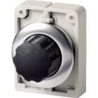 EATON INDUSTRIES - Interruttore commutazione RMQ-Titan, testina rotante, permanente, 2 posizioni, dicitura speciale, Anello anteriore acciaio inossidabile M30I-FWR-* SEL D30 A FILO 2 POS STAB <SI.