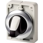EATON INDUSTRIES - Interruttore commutazione RMQ-Titan, maniglia permanente, 2 posizioni, Anello anteriore acciaio inossidabile M30I-FWRK SEL. D30 A FILO 2 POS LEVA STA.
