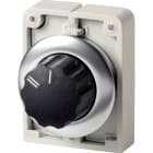 EATON INDUSTRIES - Interruttore di commutazione RMQ-Titan con testina rotante permanente 2 posizioni dicitura anello anteriore in acciaio inossidabile II I M30I-FWR-X92 SEL D30 a filo 2 pos stab I.
