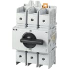 EATON INDUSTRIES - Sezionatore di potenza R9 UL98 100A, fissaggio su quadro di installazione e distribuzione, 3 poli con manopola rotativa nera.
