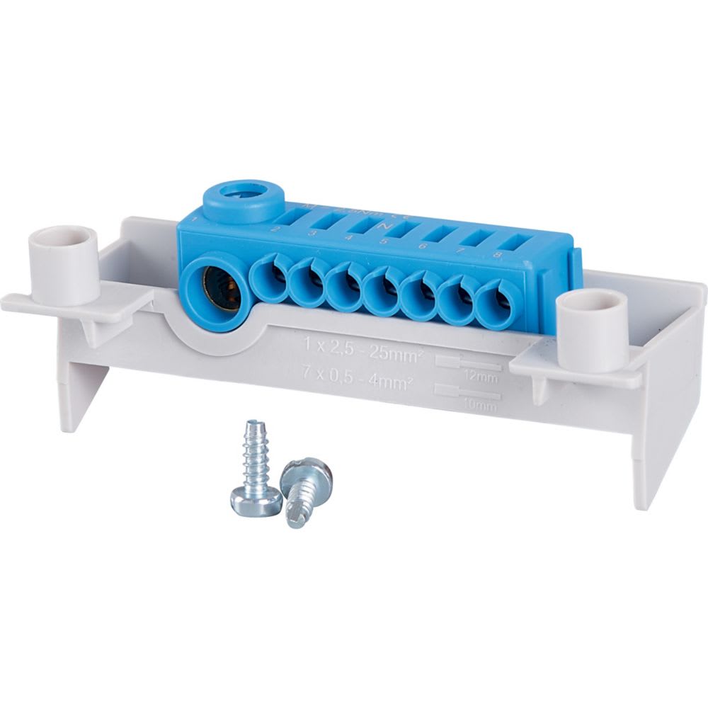 EATON INDUSTRIES - KSK morsetto combinato a innesto, montato su supporto Ci, N (neutro) - KSK-1N-CI.