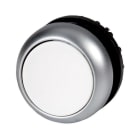 EATON INDUSTRIES - Pulsante luminoso RMQ-Titan annegato ad impulso sigillato non amovibile bianco senza scritta ghiera frontale colore titanio M22-DL-W-SP filo.