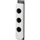 EATON INDUSTRIES - Custodia per montaggio sporgente, materiale isolante, viti acciaio alta qualità, 3 posizioni, 3x30,5, M30-FI3 Custodia Flat 3Fori D30.
