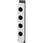 EATON INDUSTRIES - Custodia per montaggio sporgente, materiale isolante, viti acciaio alta qualità, 4 posizioni, 4x30,5, M30-FI4 Custodia Flat 4Fori D30.