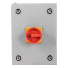 EATON INDUSTRIES - Interruttore generale T0 20 A in custodia 4 Unità costruttiva/e 6 poli 1 NA 1 NC Funzione di arresto d'emergenza lucchettabile in posizione 0.