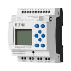 EATON INDUSTRIES - Relè di comando easyE4 con display, espandibile Ethernet, 24 V DC, Ingressi digitali: 8, di cui usati come ingressi analogici: 4, PLC 24VDC 8I 4U D. 197506