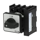 EATON INDUSTRIES - Interruttore ON/OFF P1 40A da incasso 3 poli 1NA 1NC con maniglia e piastra frontale nere SEZ. 3X40A 1NA+1NC INCASSO.