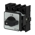 EATON INDUSTRIES - Interruttore P1-40/E/N ON/OFF, 40A, incasso, maniglia e piastra frontale nere.
