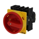 EATON INDUSTRIES - Interruttore generale P1 40A da incasso 3 poli + N funzione di arresto di emergenza con maniglia rotativa rossa e corona di blocco gialla bloc P1-40/EA/SVB/N SEZ (3P+N)X40A INC EM.