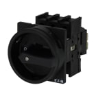 EATON INDUSTRIES - Interruttore generale P1 40 A da incasso 3 poli funzione di arresto con maniglia rotativa e corona di blocco nere bloccabile in posizione 0 P1-40/EA/SVB-SW SEZ POT 3P INCASSO INT.G