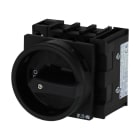 EATON INDUSTRIES - Interruttore generale P1 40 A da incasso 3 poli + N 1 NA 1 NC funzione di arresto con maniglia rotativa e corona di blocco nere bloccabile in P1-40/EA/SVB-SW/N/HI11 SEZ3P+NX40A 1NA+1.