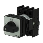 EATON INDUSTRIES - Interruttore P1-40, 40A, incasso centrale, maniglia e piastra nere, sez. pot. 3x40A.
