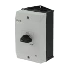 EATON INDUSTRIES - Interruttore P1-40A ON/OFF, montaggio a vista, 3 poli, 1NA+1NC, maniglia e piastra nere, SEZ. 3X40A CUST.