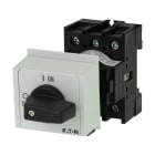 EATON INDUSTRIES - Interruttore ON/OFF P1 40A montaggio quadro distribuzione servizio 3 poli maniglia piastra frontale nere SEZ POT 3P MODULARE