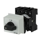 EATON INDUSTRIES - Interruttore P1-40A ON/OFF, montaggio in quadro di distribuzione di servizio, 3 poli + N, maniglia e piastra frontale nere, sez. pot. modular.
