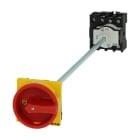 EATON INDUSTRIES - Interruttore generale P1 40A a comando rinviato 3 poli + N funzione di arresto di emergenza bloccabile in posizione 0 con albero metalli ESTOP LUC AL.