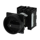 EATON INDUSTRIES - Interruttore generale P1 40A a comando rinviato 3 poli 1NA 1NC funzione di arresto con maniglia rotativa e corona di blocco nere bloccabile SEZ3X40A 1NA+1NC COM