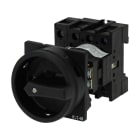 EATON INDUSTRIES - Interruttore generale P1 40A a comando rinviato 3 poli + N Funzione di arresto con maniglia rotativa e corona di blocco nere bloccabile in posizione P1-40/V/SVB-SW/N SEZ (3P+N)X40A.
