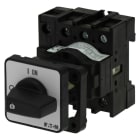 EATON INDUSTRIES - Interruttore P1-40A ON/OFF con comando rinviato, 3 poli + N, maniglia e piastra nere.