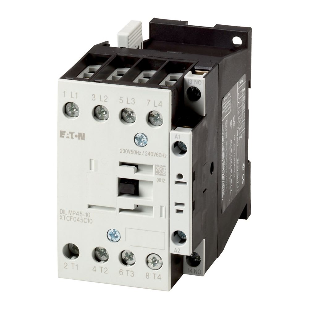 EATON INDUSTRIES - Contattore di potenza, 4 poli, 45 A, 1 contatto NC, 12 V DC, Morsetti a vite DILMP45-01(RDC12) CONT.