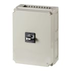EATON INDUSTRIES - Interruttore generale T6 160A in custodia 6 Unità costruttiva/e 6 poli 1 NA 1 NC Funzione di arresto con maniglia rotativa nera e corona