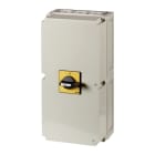 EATON INDUSTRIES - Interruttore generale T8 315A in custodia 3 Unità costruttiva/e 6 poli 1 NA 1 NC Funzione di arresto con maniglia rotativa nera e corona di commutazione.
