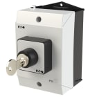 EATON INDUSTRIES - T0-1-102/I1/S sez. 2P 20A cass, con chiave, interruttori ON/OFF, montaggio a vista, piastra frontale, meccanismo di chiusura con funzionamento a chiave S-T0.
