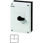 EATON INDUSTRIES - Commutatore T5B 63A in custodia 4 Unità costruttive Contatti 8 90° permanente con posizione 0 1-0-2 numero di progettazione 8294 a camme
