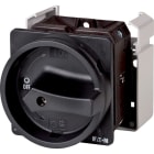 EATON INDUSTRIES - T5 Interruttore generale 100A a incasso 4 Unità costruttive 6 poli 1NA 1NC Funzione di arresto con maniglia rotativa nera.