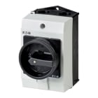 EATON INDUSTRIES - Interruttore speciale T0-3-SOND*/I1/SVB-SW, 20 A, custodia, 3 Unità costruttiva/e, Funzione di arresto, maniglia rotativa nera e corona di blocco.