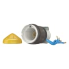 EATON INDUSTRIES - Indicatore luminoso conico giallo BA9S.