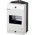 EATON INDUSTRIES - Custodia in materiale isolante, dimensioni 160x100x80mm, spessore 45mm, con guida DIN.