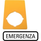 EATON INDUSTRIES - Etichettatrice per spegnimento di emergenza, giallo, dimensioni 50x33 mm, modello M22-XZK-I99.