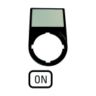 EATON INDUSTRIES - Supporto etichetta ON M22S-ST-GB6 portaet. compl. 30x50mm N.