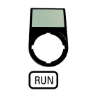 EATON INDUSTRIES - Supporto etichetta portaetichette run m22s-st-gb7 compl 30x50mm n.