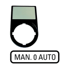 EATON INDUSTRIES - Supporto etichetta MAN 0 AUTO M22S-ST-GB12 PORTAET. COMPL. 30X50MM N. 216501