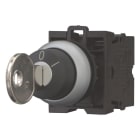 EATON INDUSTRIES - M22-WRS/K11 a chiave completo 1NA+1, permanente, 2 posizioni, estraibilità chiave: 0, I, anello frontale colore titanio, 1 contatto NC.